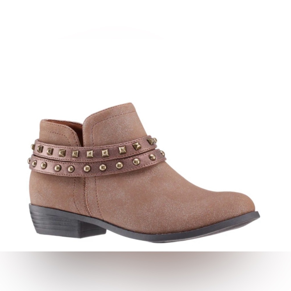 Nina Nicolena Brown Shimmer Boots Size 6M